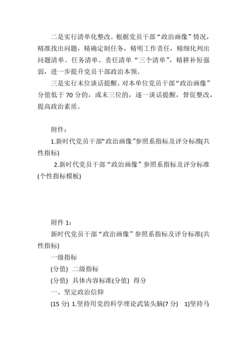 新时代党员干部“政治建设画像”参照系.docx