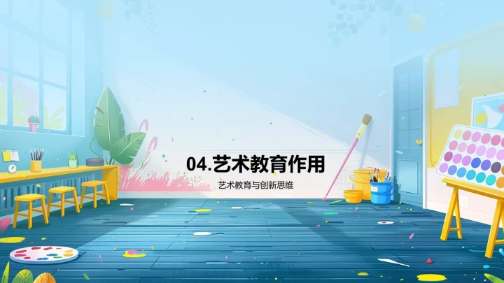 艺术教育实践PPT模板