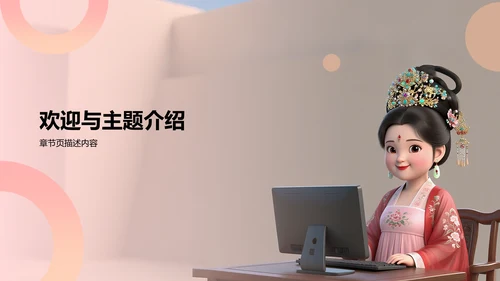 粉色3D风新生自我介绍PPT模板