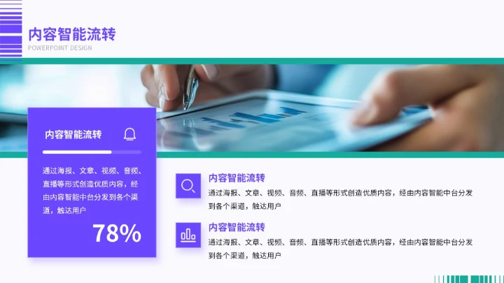 紫色商务市场趋势预测与战略规划报告PPT模板