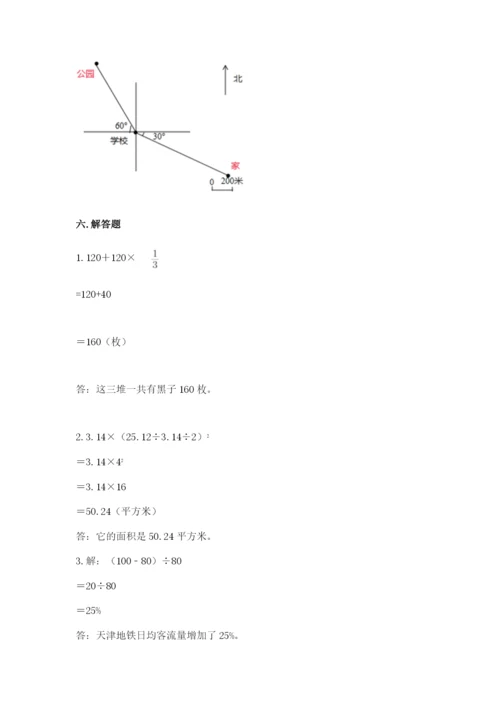 小学数学六年级上册期末测试卷精品【名校卷】.docx