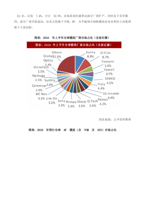 中国手机摄像头模组行业消费量及市场格局分析.docx