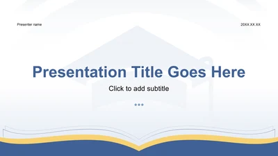 蓝色简约风博士生论文作业成果汇报PPT主题