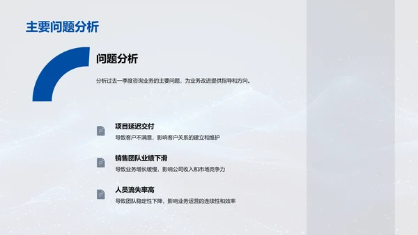 咨询业务季度报告PPT模板
