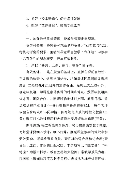 教师教学工作计划个人小学