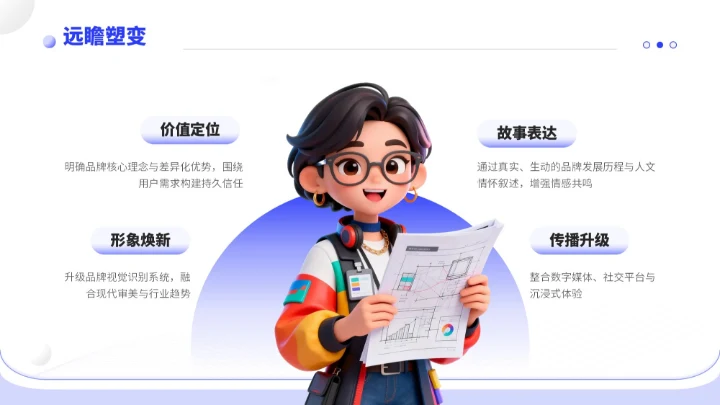 蓝色简约风通用型营销复盘会议报告PPT模板