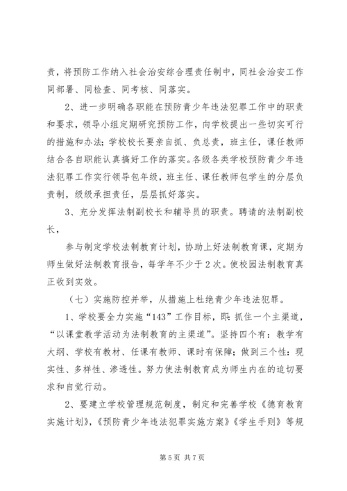 预防未成年人犯罪实施方案.docx