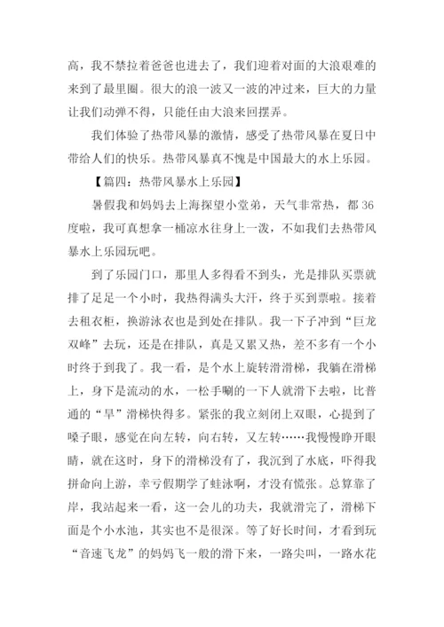 上海热带风暴水上乐园作文.docx