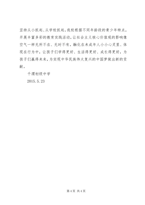 社会主义核心价值观(情况汇报).docx