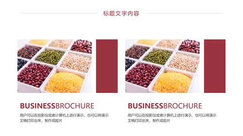 时尚五谷杂粮健康生活健康养生美食PPT模板