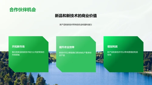 农业合作项目报告PPT模板