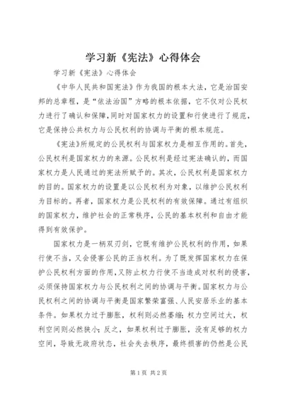 学习新《宪法》心得体会.docx