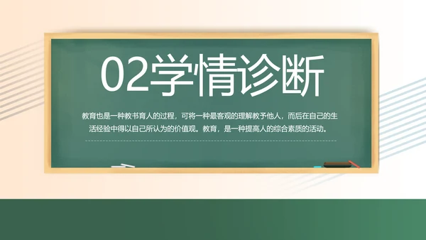 黑板风学校教学工作汇报PPT动态