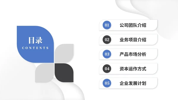 简约微粒体商业计划书公司介绍产品介绍企业宣传ppt模板