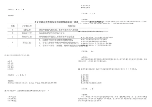 2021一级建造师建筑工程管理与实务模考试卷5