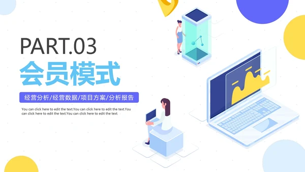 简约商务科技行业会员营销方案PPT模板