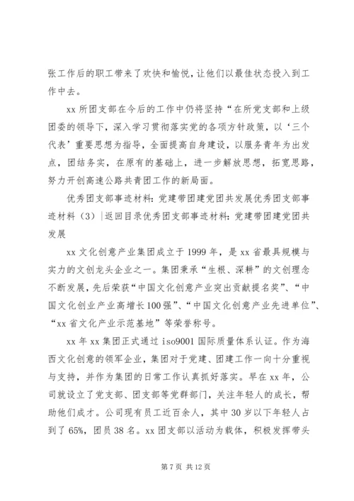 优秀团支部事迹材料4篇.docx