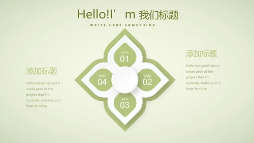 绿色清新春季护肤动态PPT