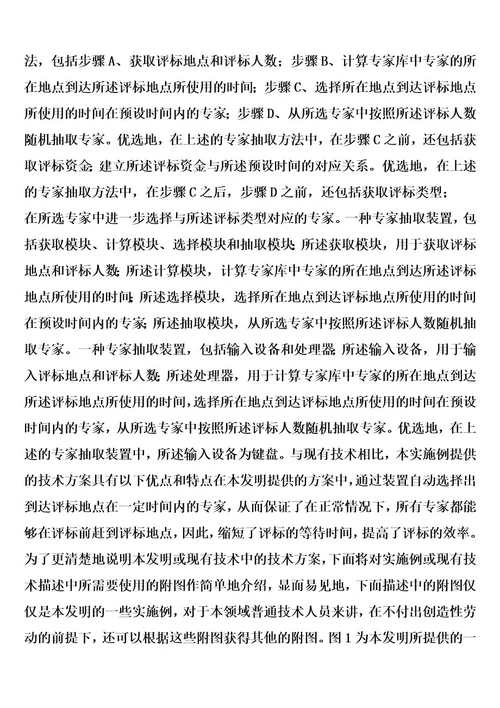 一种专家抽取方法及装置的制作方法