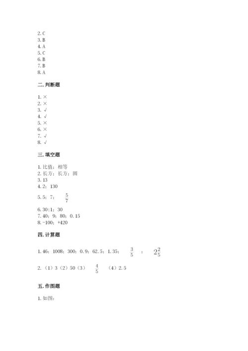 小学六年级下册数学期末卷及参考答案【完整版】.docx