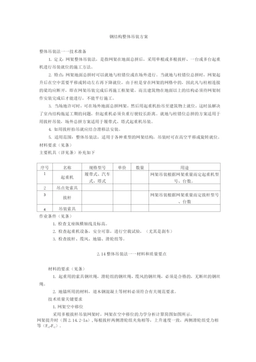 钢结构整体吊装方案.docx