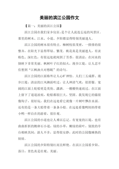 美丽的滨江公园作文.docx