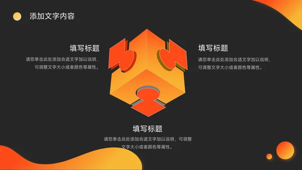 橙色潮流商务工作汇报通用PPT模板