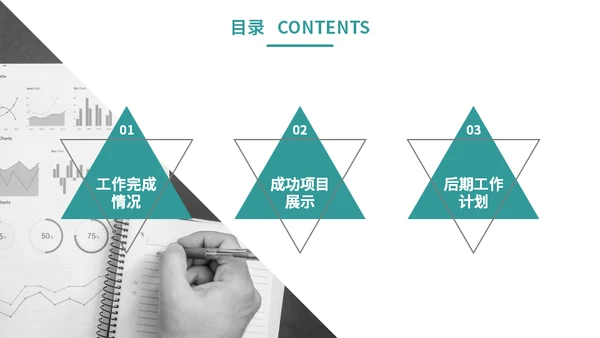 商务风公司部门个人工作总结计划通用PPT模板