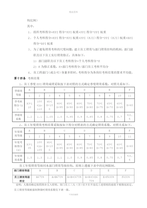 保集集团绩效考核制度.docx