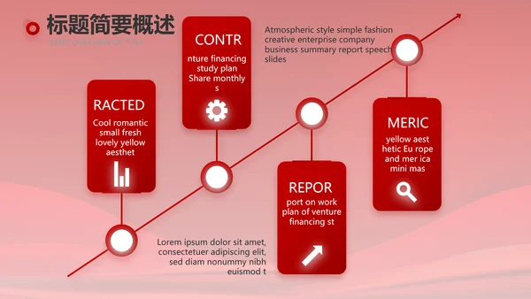 红色大气党建政府党支部工作总结PPT