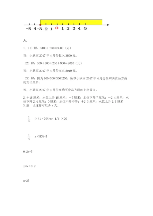 北师大版数学小升初模拟试卷及完整答案（精品）.docx