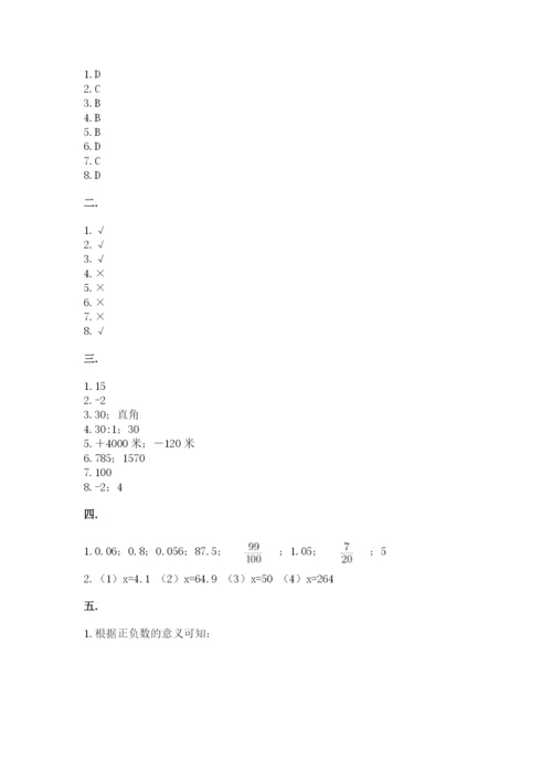 小升初数学综合练习试题精品（精选题）.docx