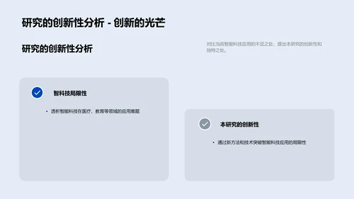 智能科技应用开题报告PPT模板