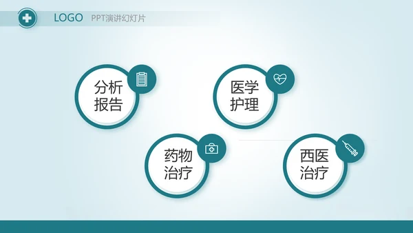 蓝色医疗医学工作报告动态PPT