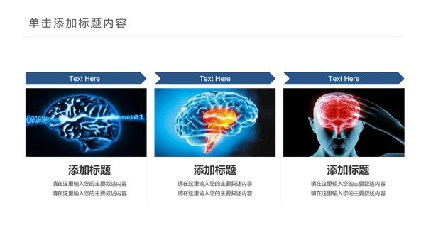 医学医疗大脑研究报告ppt动态模板