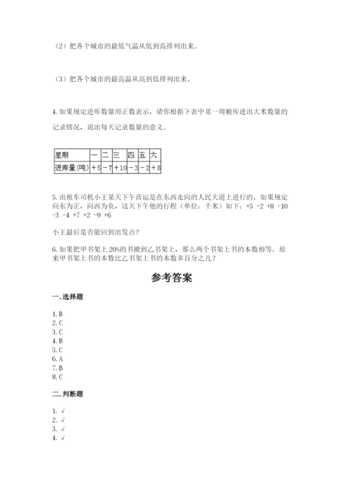 六年级下册数学期末测试卷附参考答案（综合题）.docx