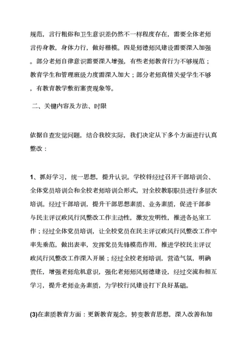 活动专项方案之行风测评整改专项方案.docx