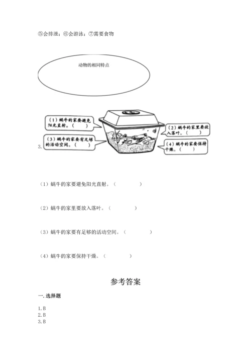教科版一年级下册科学期末测试卷附参考答案【轻巧夺冠】.docx