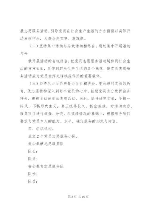 乡镇党员志愿服务队活动方案.docx