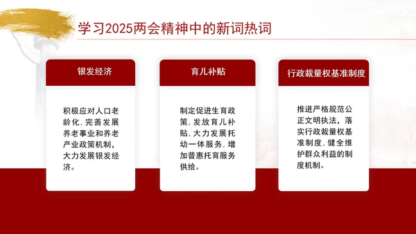 学习2025两会精神中的新词热词ppt课件