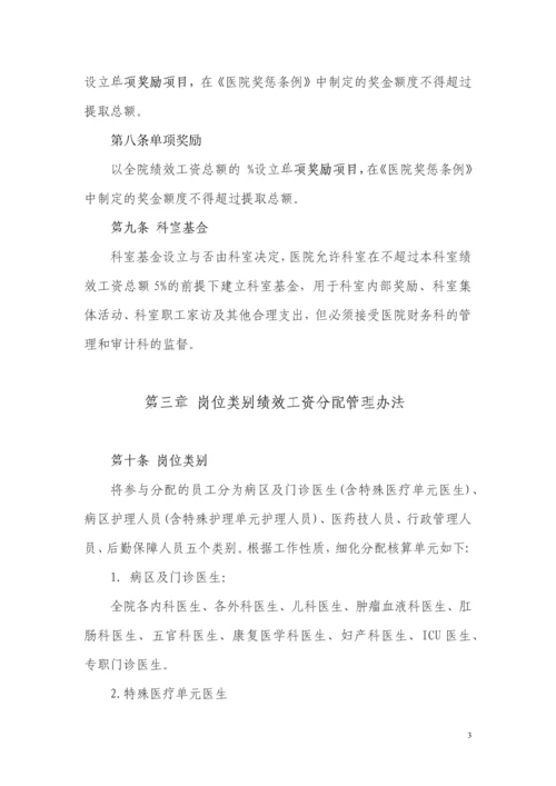 医院绩效工资管理实施方案.docx