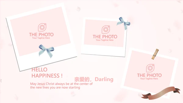 粉色精美10岁生日快乐电子相册动态PPT模板