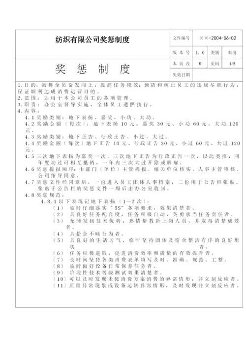 纺织有限公司奖惩制度.docx