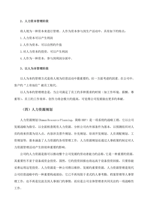 人力资源建设重点规划专题方案.docx