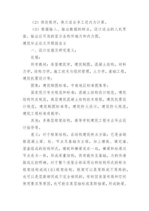 建筑毕业论文开题报告.docx