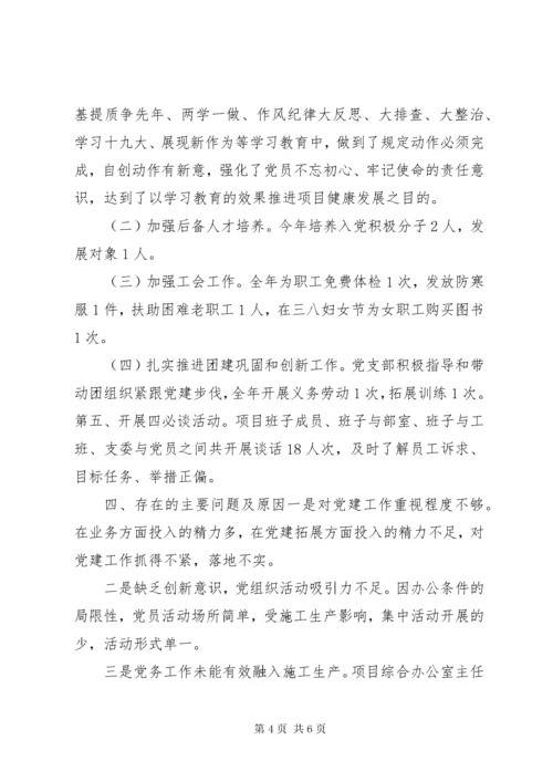 党支部书记抓党建工作报告.docx
