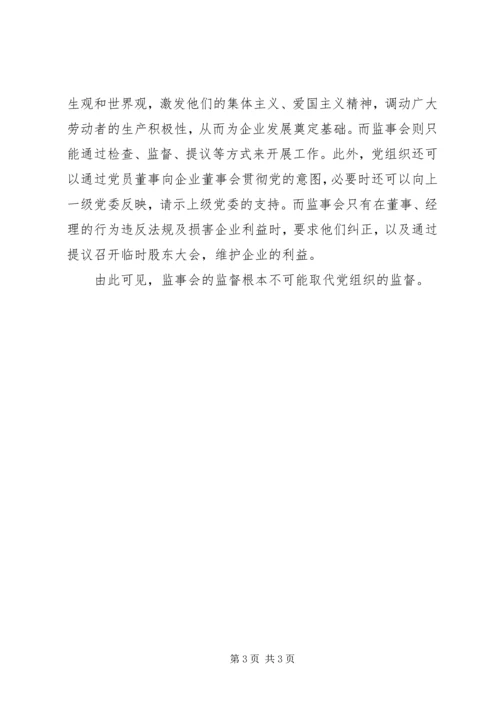 监事会党组织的监督调研报告.docx