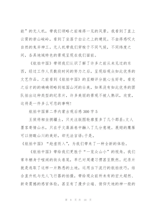 航拍中国第二季内蒙古观后感300字5篇.docx