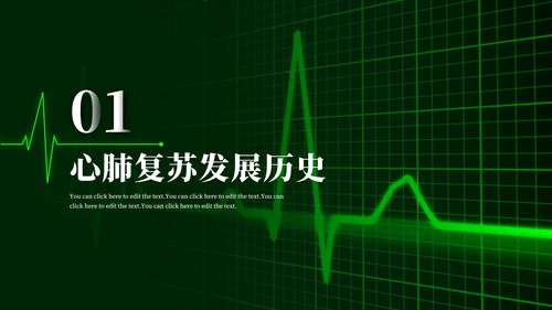 心肺复苏主题学习班会PPT模板