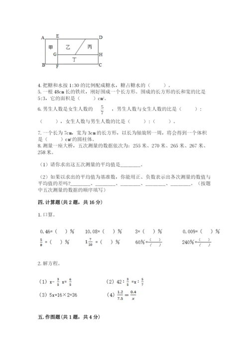人教版六年级下册数学期末测试卷（研优卷）.docx